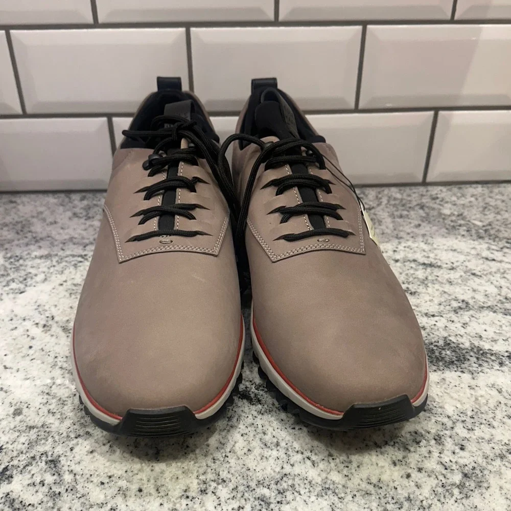 Cole Haan GrandExplore Waterproof Golf Shoes Mens 10.5‎ Tan Leather Lace Up